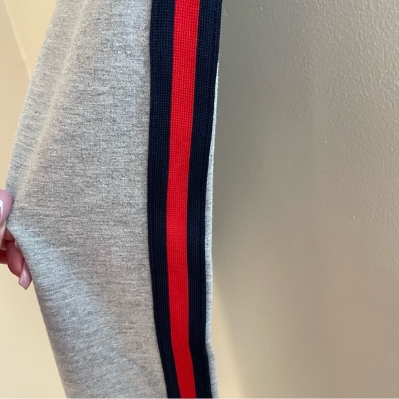 𝅺SPORTSWEAR Unisex 3 Stripe Tapered Drawstring Joggers, Cuffed Ankle - Picture 9 of 11